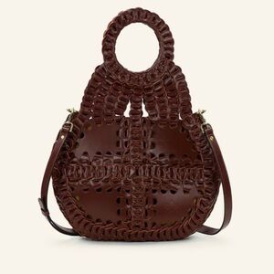 NEW Patricia Nash TICCI Chainlink Leather Purse in Beet Red